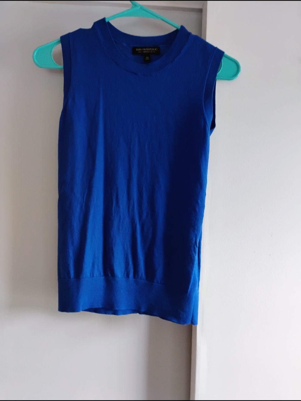 Banana Republic Royal Blue Sleeveless Knit Tank